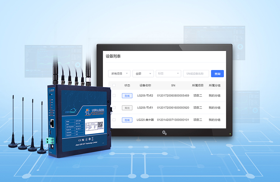 LoRa无线网关：lora节点在线状态