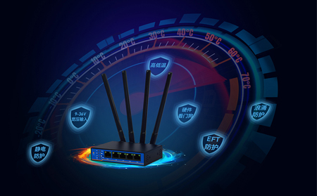 工业路由器过压保护电路：电网波动中的